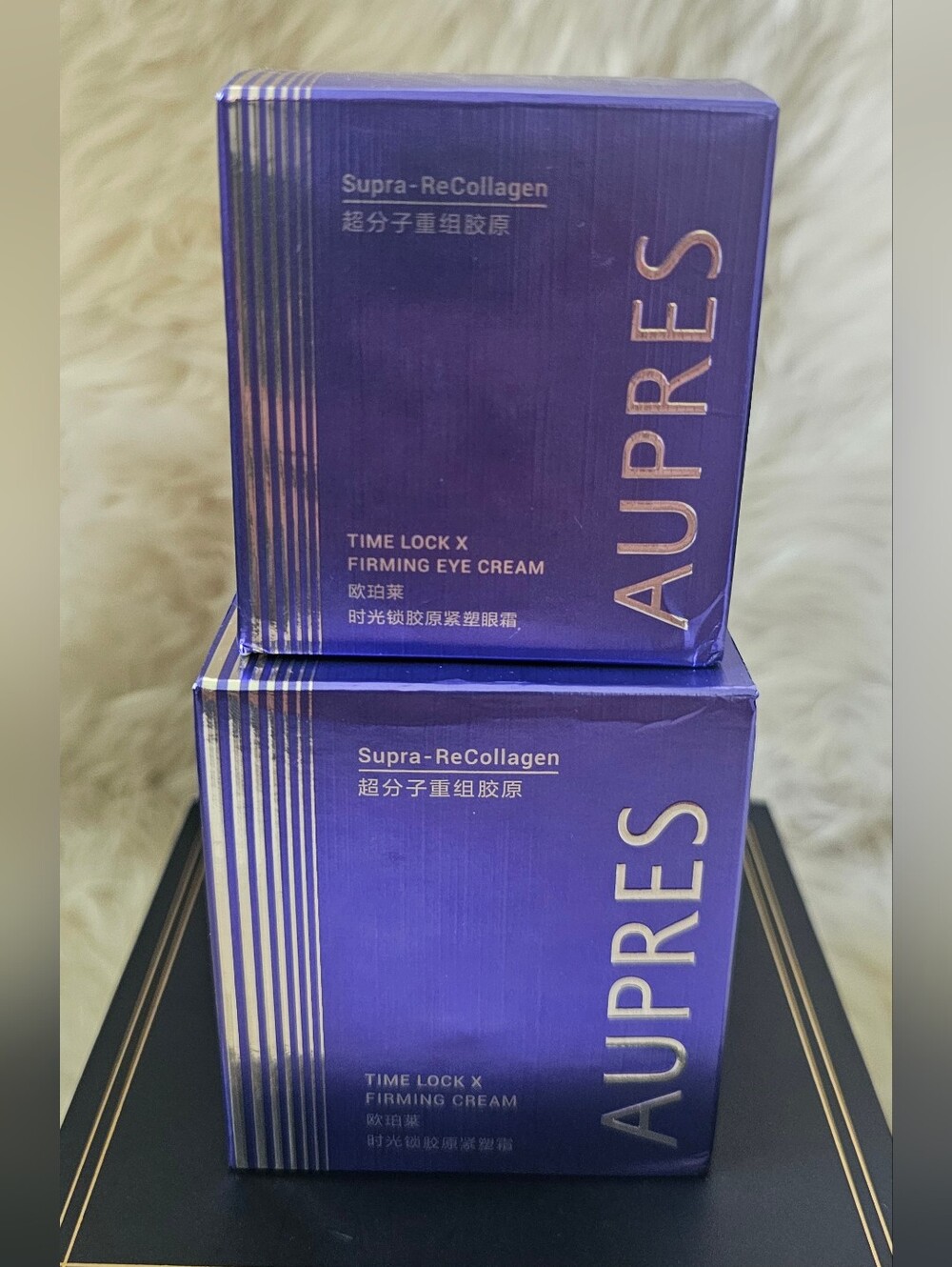 AUPRES Time Lock X Firming Cream (50g) & Eye Cream (22g) Box Set — NIB